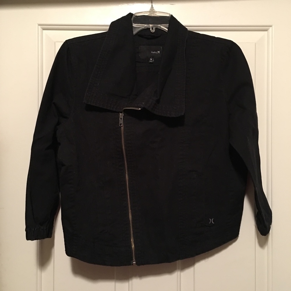 Hurley Black Motorcycle Style Jacket S